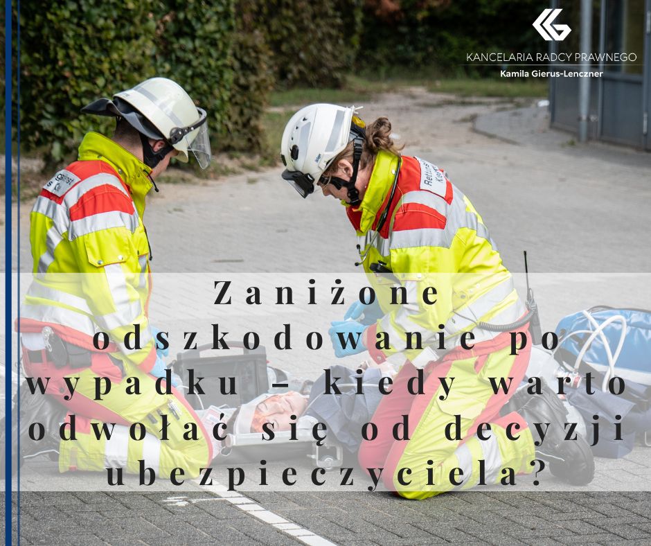Zaniżone odszkodowanie po wypadku – kiedy warto odwołać się od decyzji ubezpieczyciela?
              